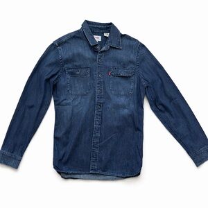 Levi’s Denim/Chambray style Button Down Shirt Small Western Workwear Snap Front
